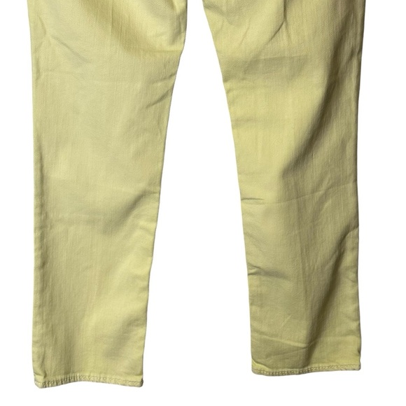 Silver Jeans Suki Capri Womens Pale‎ Yellow Denim Pants Pockets 26 L4016SCLW13 - Picture 6 of 9